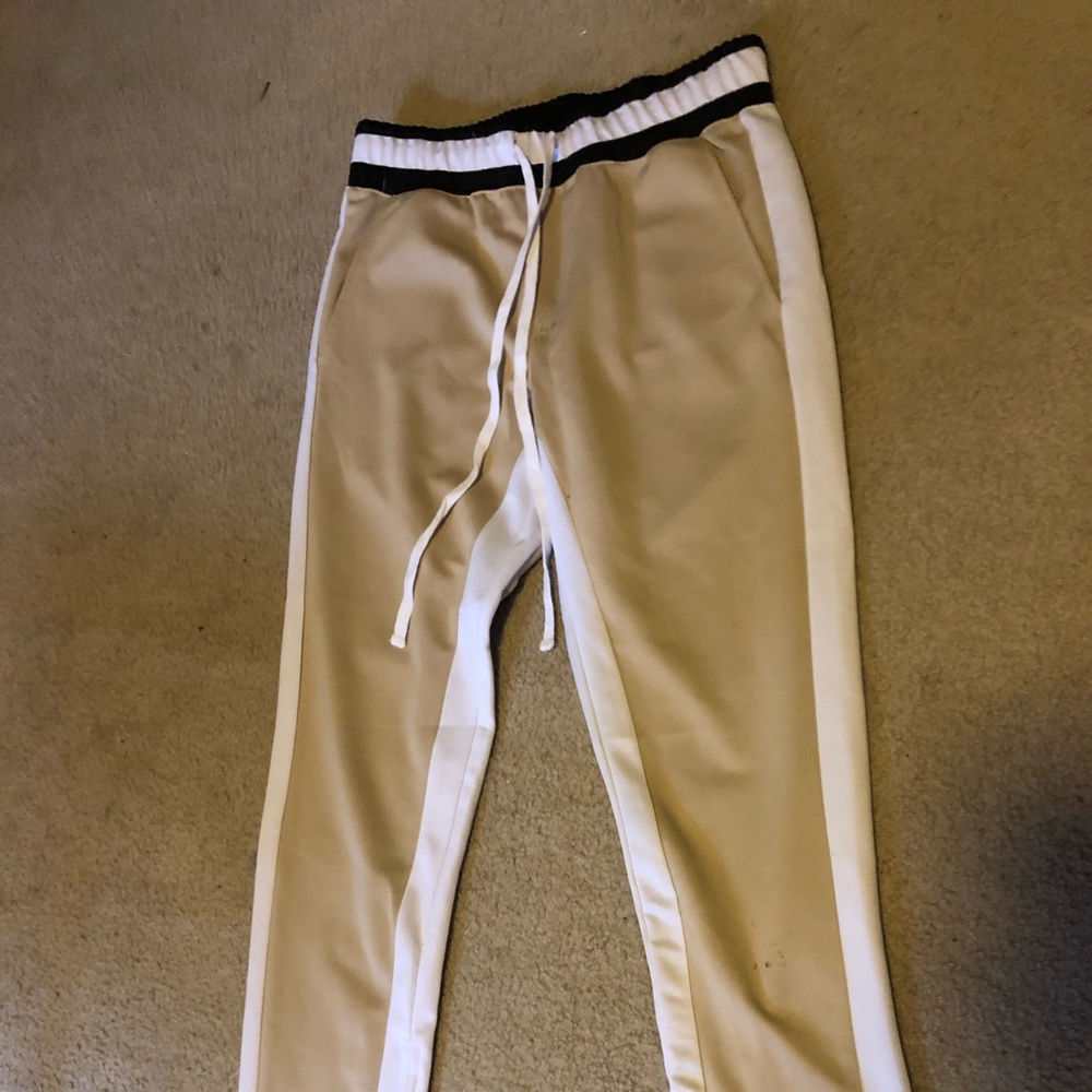 Cotton On Men's Khaki Zipper Joggers